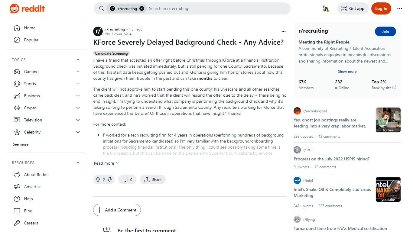 KForce Severely Delayed Background Check - Any Advice?